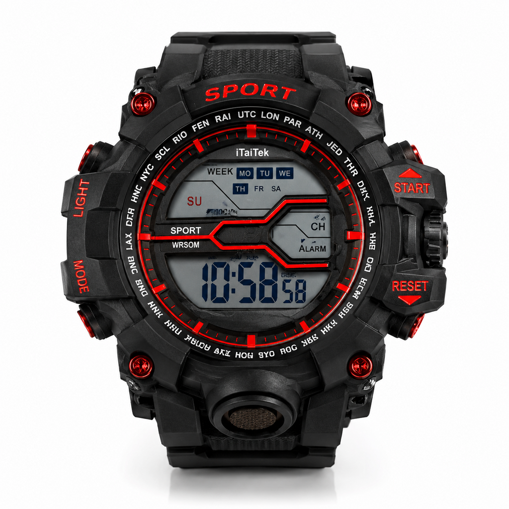 Durable digital sports watch
