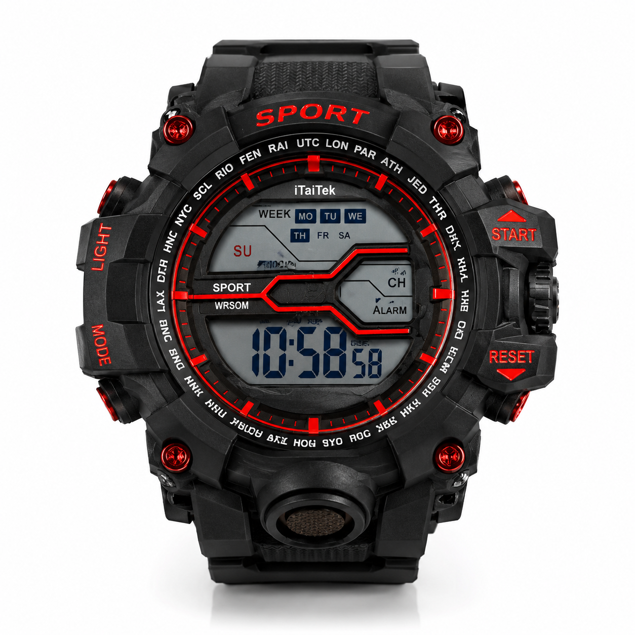 Durable digital sports watch
