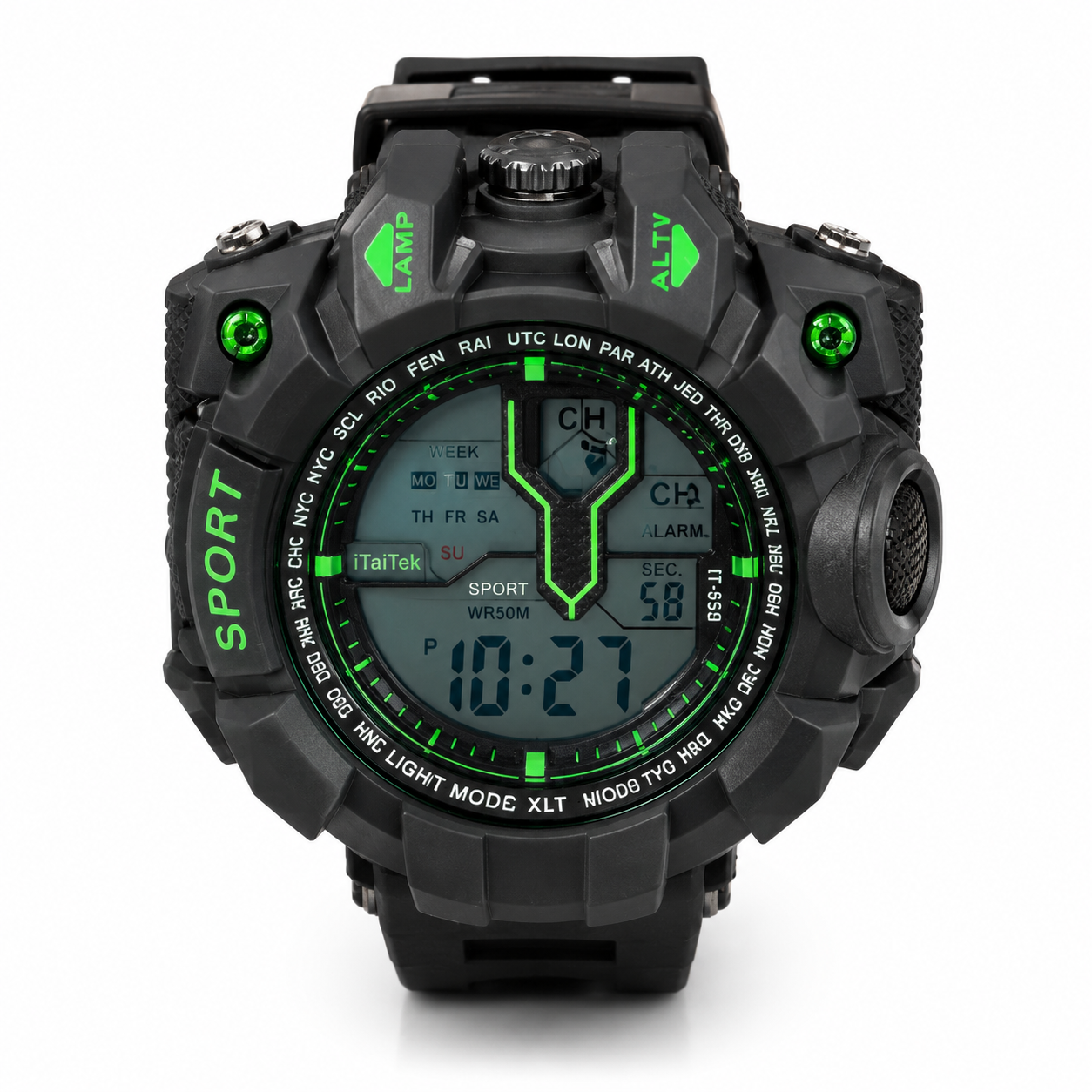 Durable digital sports watch