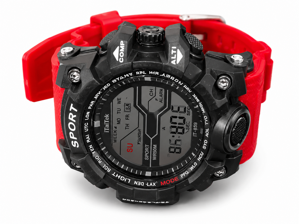 Durable digital sports watch